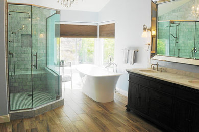 Photo of a transitional bathroom in San Diego.