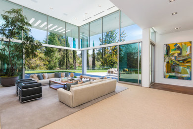 Living room - contemporary living room idea in Los Angeles