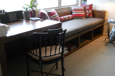 Eclectic living room photo in Cleveland