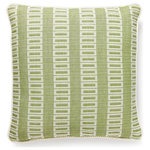 SCALAMANDRE - Lark Stripe 18X18 Pillow, Grass, 18" X 18" - Featuring luxury textiles from The House of Scalamandre, this pillow was thoughtfully curated by our design team and sewn together with care in the USA. Effortlessly incorporate a piece of our rich history and signature aesthetic into your home, and shop our pre-styled pillows, made for you!