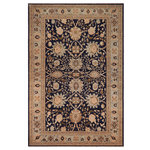 Bareens Designer Rugs - Oriental Ziegler Laine Blue Green Hand-Knotted Wool Rug - 9'4'' x 12'6'' - Enhance the ambiance of your home with this magnificent Persian-influenced Turkish hand-knotted rug made by skilled artisans capable of creating the most exceptional vegetable dyes and hand-spun wool. This exquisite handmade rug is a one-of-a-kind Peshawar Kafkaz, otherwise identified as Chobi, Chobi Peshawar, Oushak, or Ziegler rug. These handmade rugs are crafted in Pakistan utilizing superior-quality wool imported from Australia, New Zealand, and Korea in two types of weaves: the Persian weave and the Mori weave. This rug is meticulously crafted by hand using the finest natural vegetable dyes extracted from local plants. The artisans use a blend of hand-spun local and fine merino wool, resulting in a rug with a compelling texture, higher lanolin content, and longer staple. The artisans occasionally incorporate natural or artificial silk into the pile to enhance specific motifs. The finished product is an awe-inspiring execution of flawless design and an understated palette that exudes elegance.