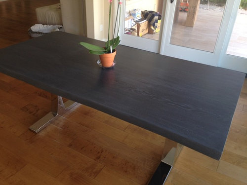 Gray Wood Dining Table, What Colour Chairs Go With Grey Table