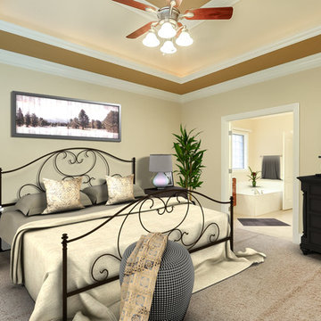 Village Green Ave Master Bedroom "Virtually Staged" After
