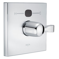 Delta Dryden&trade; Angular Modern Temp2O Valve Only - Less Handles - Tub And Shower Parts