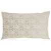 Beige Distressed Gradient Lumbar Pillow - 386151
