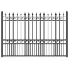 Aleko New 8'x5' Iron Steel Driveway Steel Fence London Style