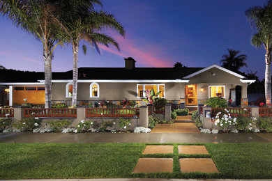 Trendy entryway photo in Orange County