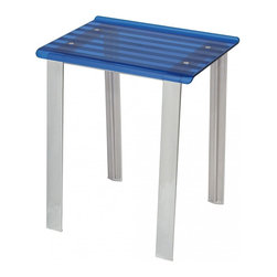 Leo 5370 Blue Designer High Quality Stool - Vanity Stools And Benches