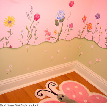 Girl's Bedroom Murals