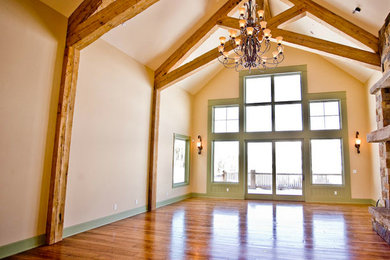 Inspiration for a transitional living room remodel in Denver