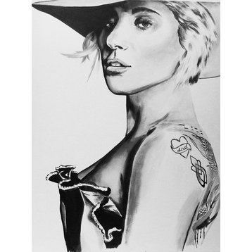 Canvas, Lady Gaga by Ed Capeau, 24"x32"