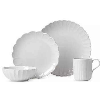 French Perle Scallop 4-Piece Place Setting by Lenox