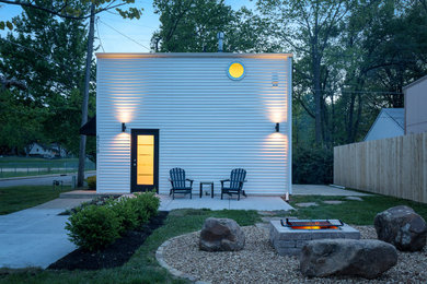 Inspiration for a country exterior home remodel in Kansas City