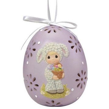 Precious Moments May Your Basket Be Filled With Joy Egg Lamb Ornament
