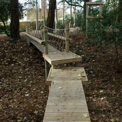 Rope Bridges for treehouses by Treehouse Life - Garden Playhouses