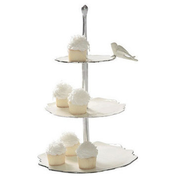 Dove Dessert Stand Oyster 100009