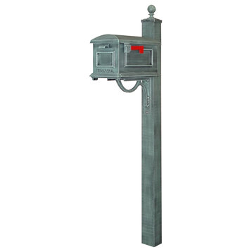Traditional Curbside Mailbox with Springfield Mailbox Post