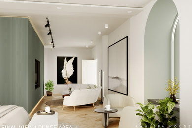 Inspiration for a large transitional home design remodel in Other