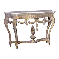 VERONICA CARVED WOOD CONSOLE - Console Tables
