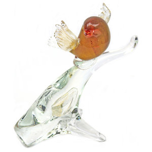 Blown Glass "Murano" Art Figurine Dinosaur PTERODACTYL 