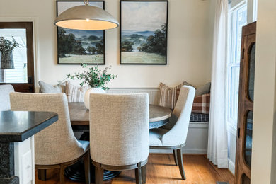 Example of a transitional dining room design in Nashville