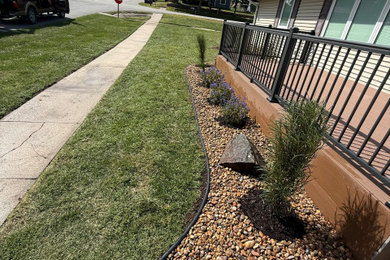 Design ideas for a rustic landscaping in Omaha.