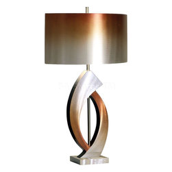 Swerve Table Lamp in Brushed Aluminum - Table Lamps