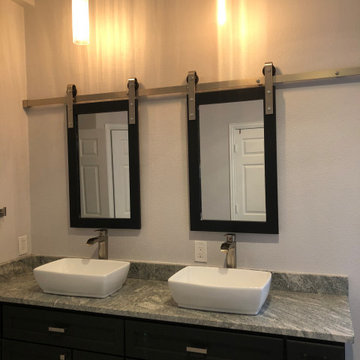 Barn door medicine cabinets