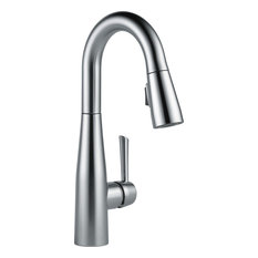 Delta 9913-DST Essa Pull-Down Bar/Prep Faucet With Spray Head, Arctic Stainless