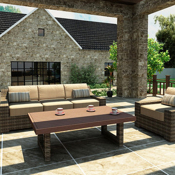 3 Piece Bayside Outdoor Sofa Set by Forever Patio