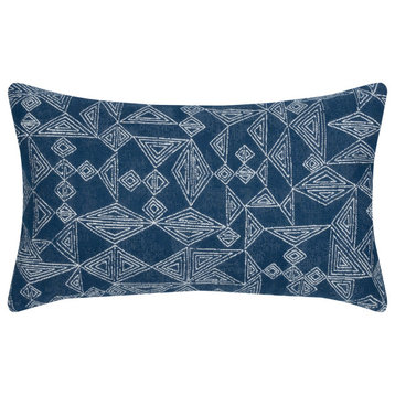 Kanabar Sapphire Lumbar Indoor/Outdoor Performance Pillow, 12"x20"