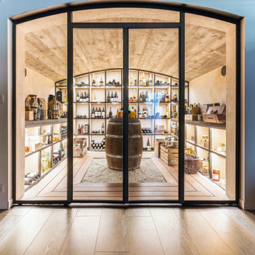 Création d'une cave à vin bois et métal