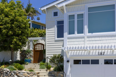 Example of a beach style exterior home design in Orange County