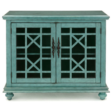 Martin Svensson Home Small Spaces TV Stand, Antique Teal