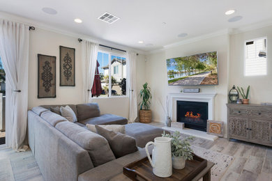 Living room - contemporary living room idea in Orange County