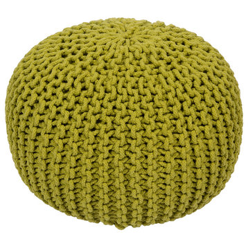 Malmo Sphere Pouf, Green