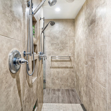 Dual Walk-in Shower in Shelby Township