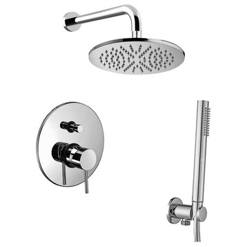 Light KIT LIG 015 Complete Shower Set with Shower Head, Hand Shower, and Faucet