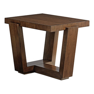 24 Square Rustic Reclaimed Wood Planks End Side Accent Table