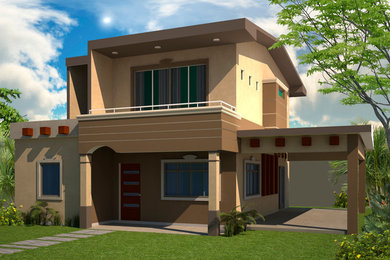 Cottage home design photo in Other