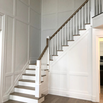 DIX HILLS: 5" WHITE OAK INSTALLED & FINISHED WITH 4 PART CUSTOM STAIN