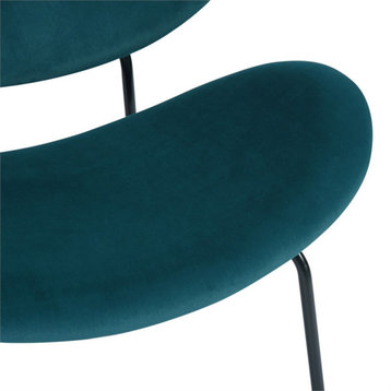 Homycasa 28" W Velvet Side Chair Dining Chair-Green