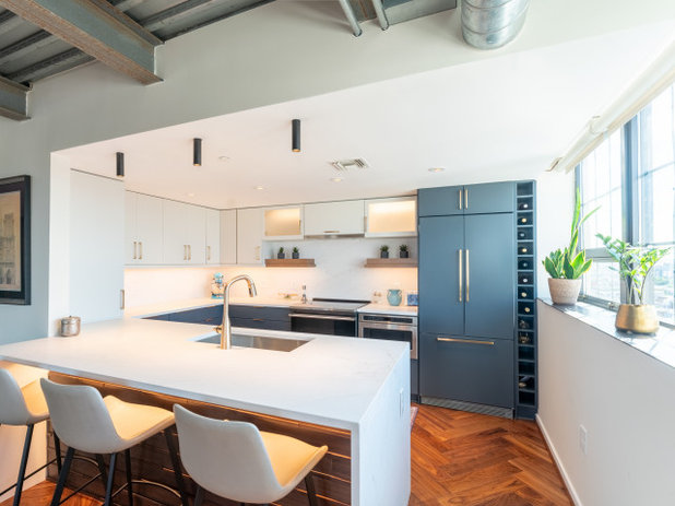 Transitional Kitchen by B. Chic Interiors