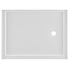 Carre 48"x36" Acrylic White, Single-Threshold, Shower Base, Right Drain