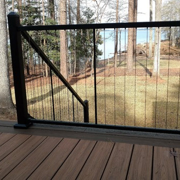 Decks with Trex Transcends and Fortress Cable Railing