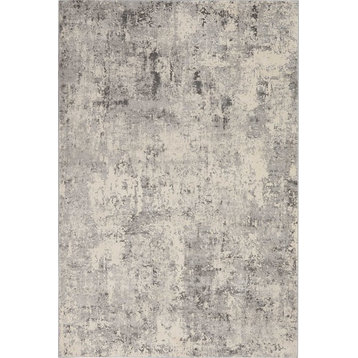 Nourison Rustic Textures Contemporary Area Rug, Gray/Beige, 5'3"x7'3"
