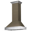 ZLINE 30 in. Wooden Wall Range Hood With Stainless Steel Accent, 365YY-30
