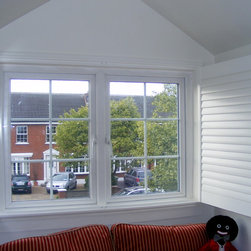 Clontarf Plantation Shutters - inside, fully open - Interior Shutters