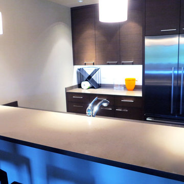 Caesarstone Quartz Basement Kitchen Countertop | GraniteMarbleWa.com
