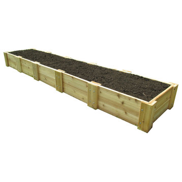 Cedar Raised Bed Garden Kit, 2 ft. x 10 ft. x 11 in. H